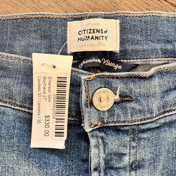 NWT Citizens of Humanity Emerson Slim Boyfriend Jeans - Picture 5 of 9